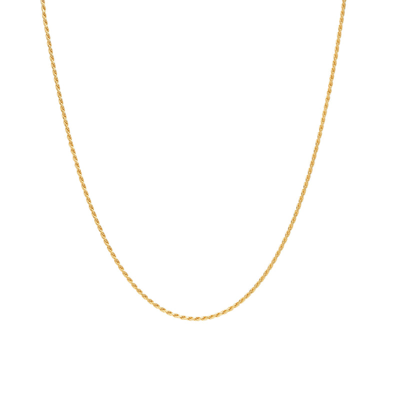 TWISTED CHAIN GOLD NECKLACE
